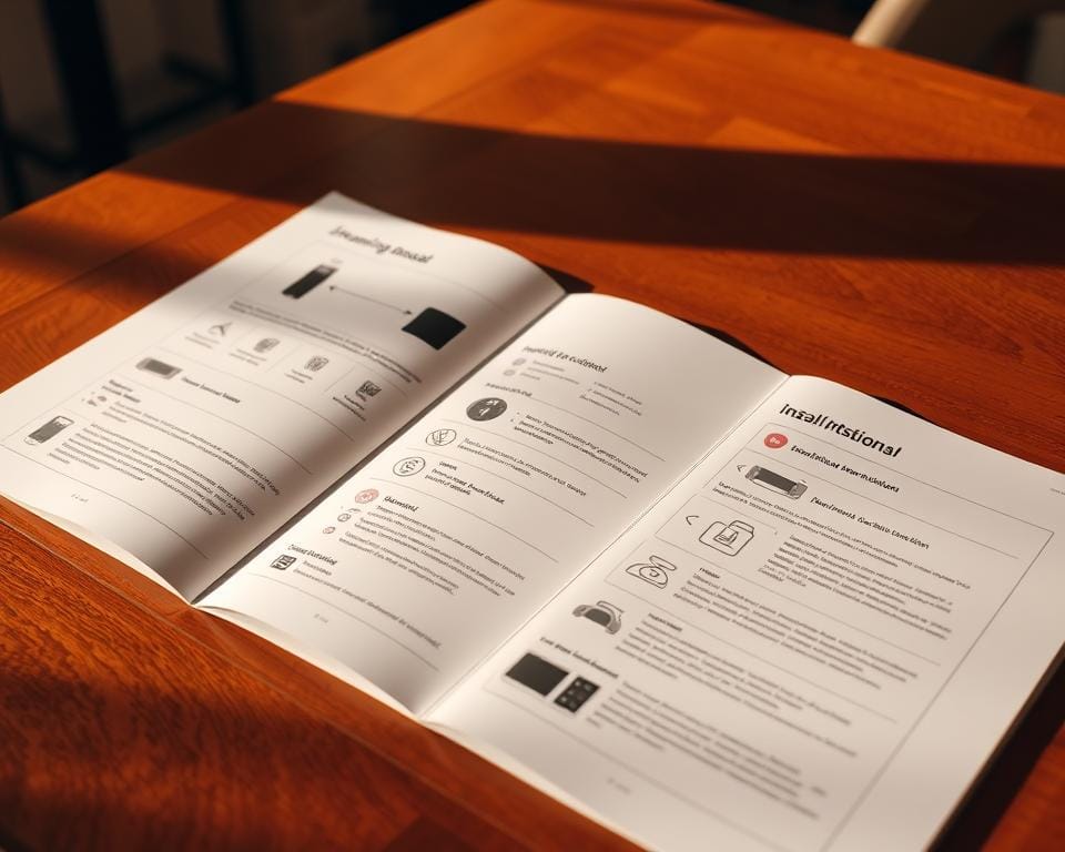 A detailed instruction manual for a streaming service, presented on an elegant wooden table. The pages are crisp and organized, with clear step-by-step diagrams and icons guiding the user through the installation process. Warm, directional lighting casts subtle shadows, creating a sense of depth and emphasizing the tactile quality of the materials. The overall mood is one of professionalism and approachability, inviting the viewer to engage with the content. The frame captures the manual in its entirety, allowing the viewer to fully immerse themselves in the step-by-step guidance. A detailed instruction manual for a streaming service, presented on an elegant wooden table. The pages are crisp and organized, with clear step-by-step diagrams and icons guiding the user through the installation process. Warm, directional lighting casts subtle shadows, creating a sense of depth and emphasizing the tactile quality of the materials. The overall mood is one of professionalism and approachability, inviting the viewer to engage with the content. The frame captures the manual in its entirety, allowing the viewer to fully immerse themselves in the step-by-step guidance.
