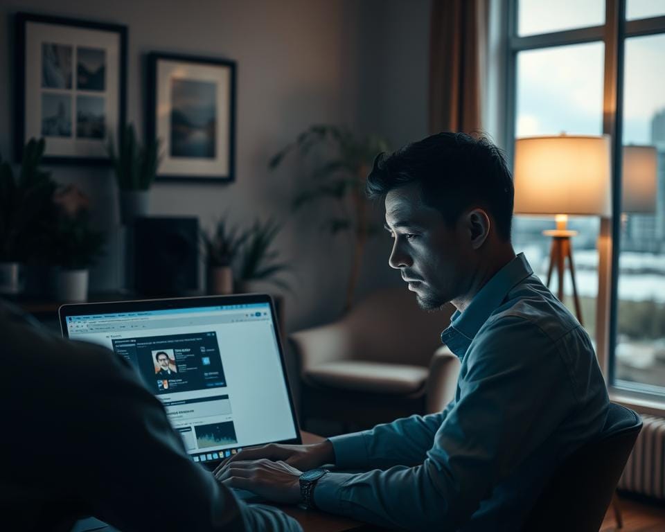A serene, dimly lit office setting. In the foreground, a person intently focused on a laptop screen, brow furrowed in concentration as they navigate a software interface. Surrounding them, tasteful decor - potted plants, framed artwork, and a stylish desk lamp casting a warm glow. In the middle ground, a cozy, inviting armchair suggests a space for contemplation and problem-solving. The background features a large window overlooking a peaceful urban landscape, hinting at the broader context in which this support process takes place. The overall atmosphere is one of professionalism, calm, and a dedication to providing effective, personalized assistance. A serene, dimly lit office setting. In the foreground, a person intently focused on a laptop screen, brow furrowed in concentration as they navigate a software interface. Surrounding them, tasteful decor - potted plants, framed artwork, and a stylish desk lamp casting a warm glow. In the middle ground, a cozy, inviting armchair suggests a space for contemplation and problem-solving. The background features a large window overlooking a peaceful urban landscape, hinting at the broader context in which this support process takes place. The overall atmosphere is one of professionalism, calm, and a dedication to providing effective, personalized assistance.
