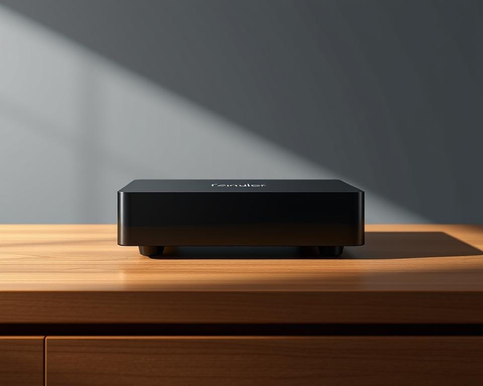 A sleek and modern IPTV device, the Formuler Z10 NEO, sits prominently on a polished wooden surface. The device is rendered with precise detail, showcasing its clean, minimalist design with sharp edges and a subtle glossy finish. Soft, directional lighting illuminates the device, creating dynamic shadows that accentuate its form. The background is a simple, neutral gray, allowing the device to be the focal point and highlighting its price-to-performance ratio. The overall composition conveys a sense of sophistication and technological prowess, capturing the essence of the Formuler Z10 NEO as a high-quality IPTV solution. A sleek and modern IPTV device, the Formuler Z10 NEO, sits prominently on a polished wooden surface. The device is rendered with precise detail, showcasing its clean, minimalist design with sharp edges and a subtle glossy finish. Soft, directional lighting illuminates the device, creating dynamic shadows that accentuate its form. The background is a simple, neutral gray, allowing the device to be the focal point and highlighting its price-to-performance ratio. The overall composition conveys a sense of sophistication and technological prowess, capturing the essence of the Formuler Z10 NEO as a high-quality IPTV solution.