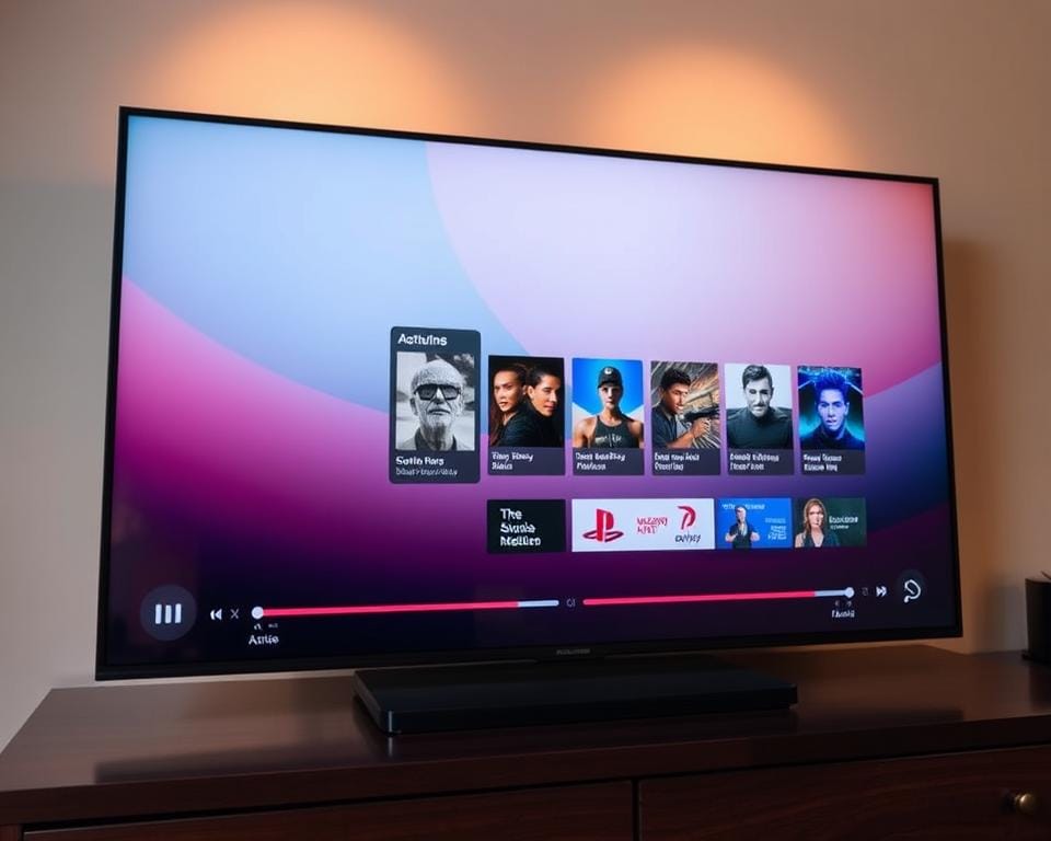 A sleek, modern media player interface displayed on a high-resolution screen. In the foreground, a clean, minimal UI with intuitive controls and sliders for adjusting volume, playback speed, and other settings. The middle ground features a central display area showcasing a selection of multimedia content, with crisp, vibrant imagery and clear text labels for pricing and activation options. The background has a subtle, gradient-based color scheme that complements the overall design, creating a polished, professional look. Warm, evenly distributed lighting illuminates the scene, highlighting the clean lines and attention to detail. The camera angle is slightly elevated, offering a comprehensive view of the media player's layout and functionality.