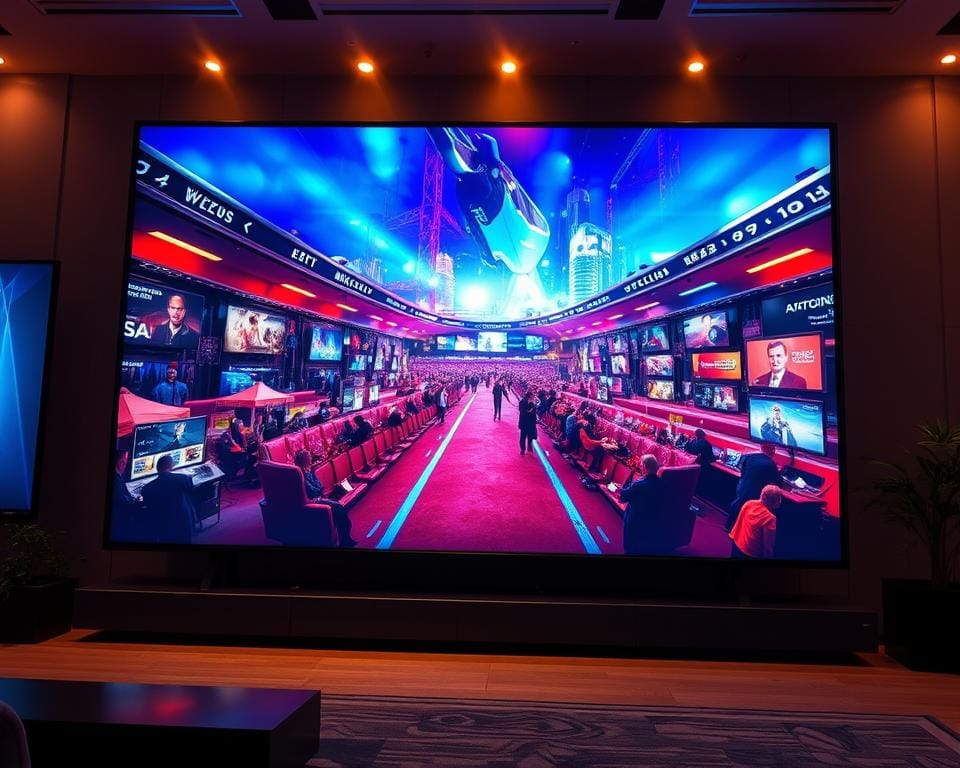 A vibrant and immersive high-definition video streaming experience, showcasing exceptional image clarity and visual fidelity. A large, high-resolution display panel with vivid, lifelike colors and deep, inky blacks, bathed in warm, soft lighting that accentuates the sharp details and crisp edges of the on-screen content. The scene exudes a sense of technological sophistication and cinematic grandeur, drawing the viewer into a captivating, visually stunning presentation of the desired programming. A vibrant and immersive high-definition video streaming experience, showcasing exceptional image clarity and visual fidelity. A large, high-resolution display panel with vivid, lifelike colors and deep, inky blacks, bathed in warm, soft lighting that accentuates the sharp details and crisp edges of the on-screen content. The scene exudes a sense of technological sophistication and cinematic grandeur, drawing the viewer into a captivating, visually stunning presentation of the desired programming.